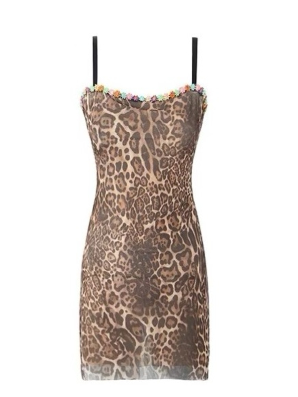 GUIZIO Leopard-Print Mini Dress, XS S M XL